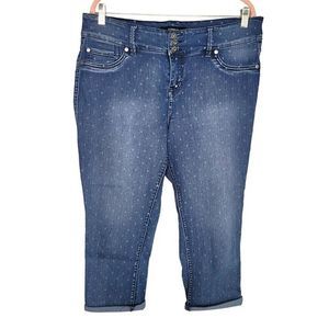 Torrid POLKA DOT JEGGING - MEDIUM WASH Size 18